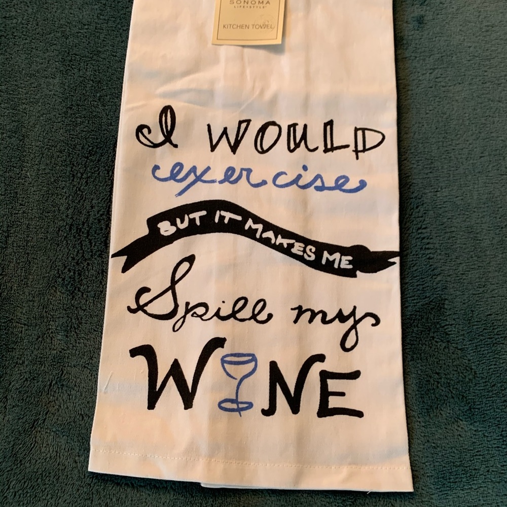 Set of 2 Kitchen towels Super cute saying NWT